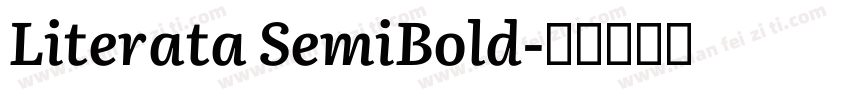 Literata SemiBold字体转换